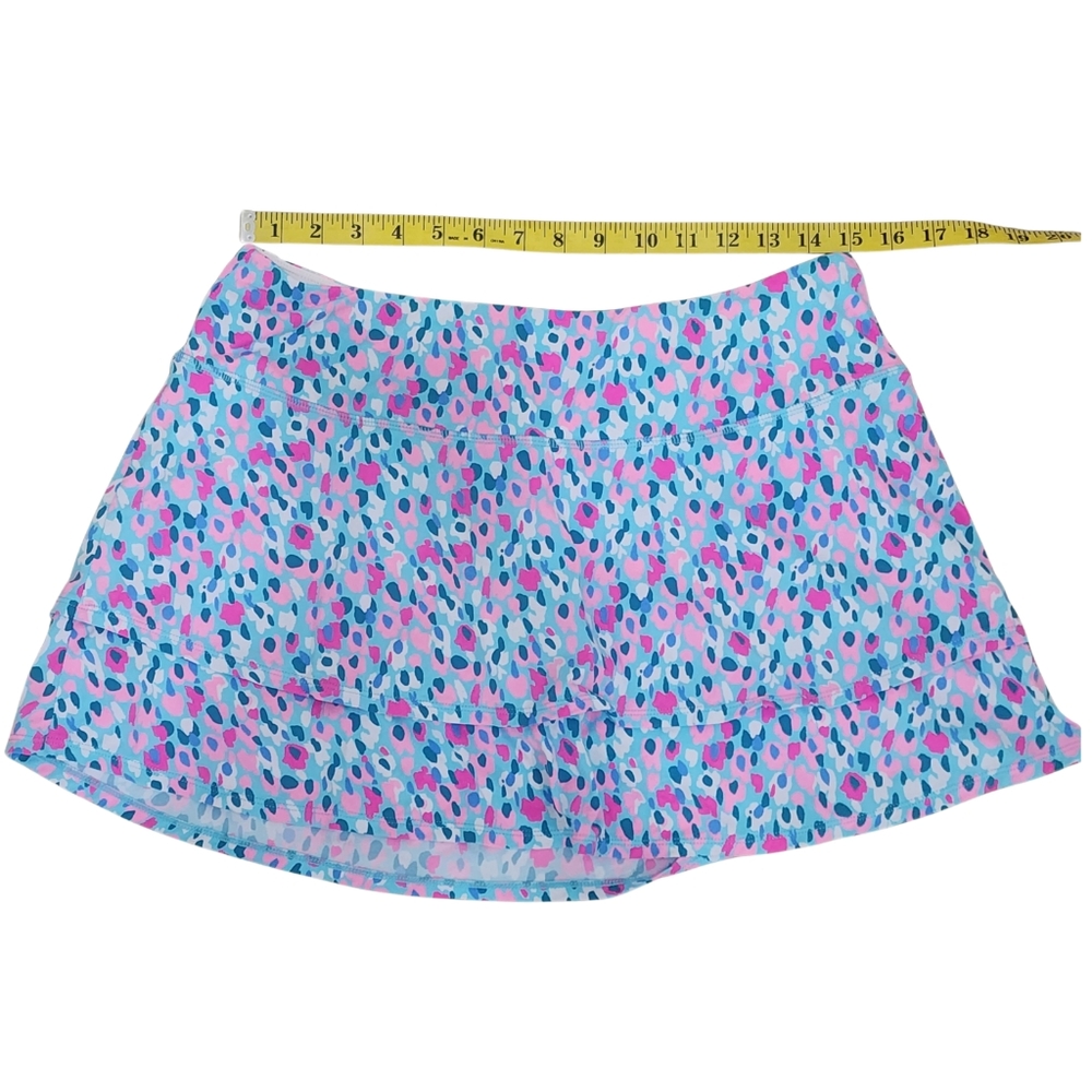 Lilly Pulitzer Luxletic Adlai Skort Multi Hottie Dottie Large athletic skirt - Picture 9 of 13
